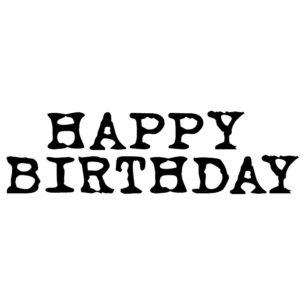 #1792 - Happy Birthday - Eclectic/Words